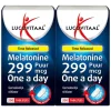 2x Lucovitaal Melatonine Puur 0,299mg Time Released 200 tabletten