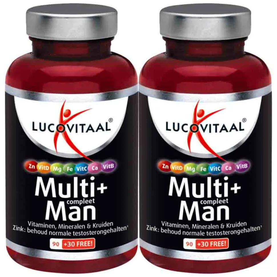 2x Lucovitaal Multi + Compleet Man 120 tabletten
