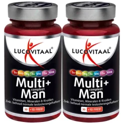 2x Lucovitaal Multi + Compleet Man 40 tabletten