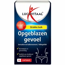 3x Lucovitaal Opgeblazen Gevoel 30 capsules