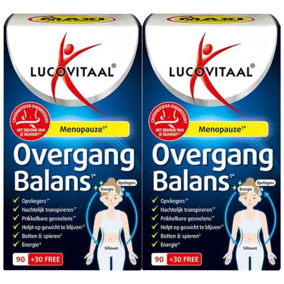 2x Lucovitaal Overgang Balans Maxi Verpakking 120 tabletten