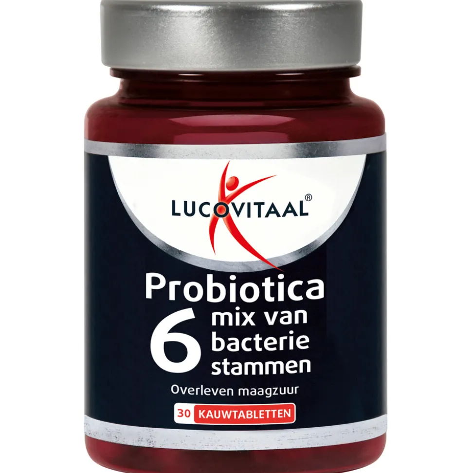 2x Lucovitaal Probiotica Mix van 6 Bacteriënstammen 30 kauwtabletten