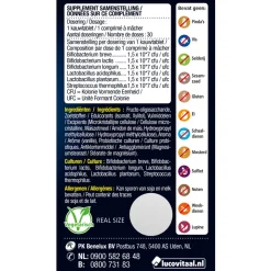 2x Lucovitaal Probiotica Mix van 6 Bacteriënstammen 30 kauwtabletten