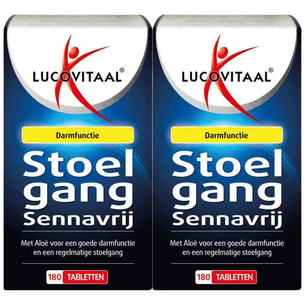 2x Lucovitaal Stoelgang Sennavrij 180 tabletten