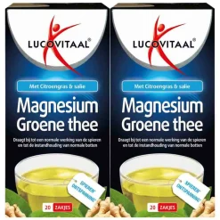 2x Lucovitaal Thee Magnesium 20 stuks