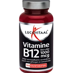 2x Lucovitaal Vitamine B12 1000mcg 180 kauwtabletten