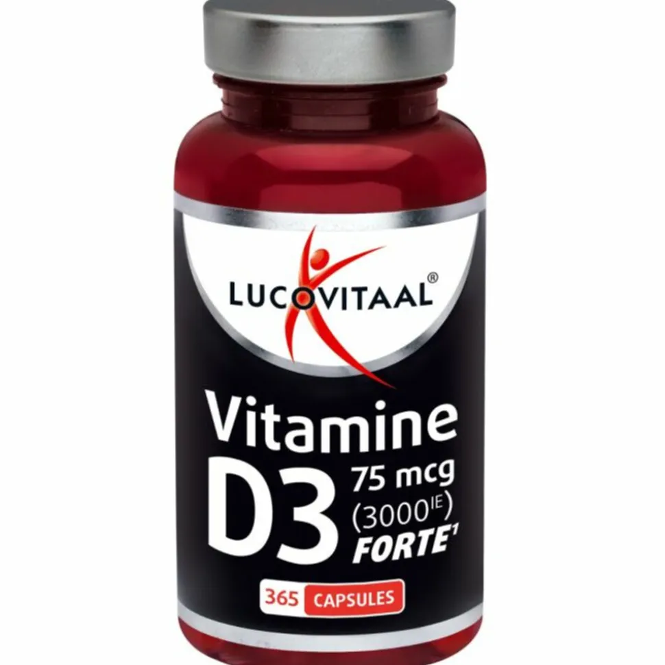 2x Lucovitaal Vitamine D3 D3 75mcg (3000IE) Forte 365 capsules