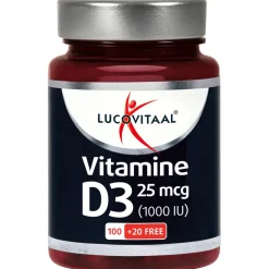 2x Lucovitaal Vitamine D3 25mcg 120 capsules