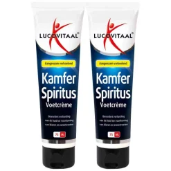 2x Lucovitaal Voetcrème Kamfer Spiritus 75 ml