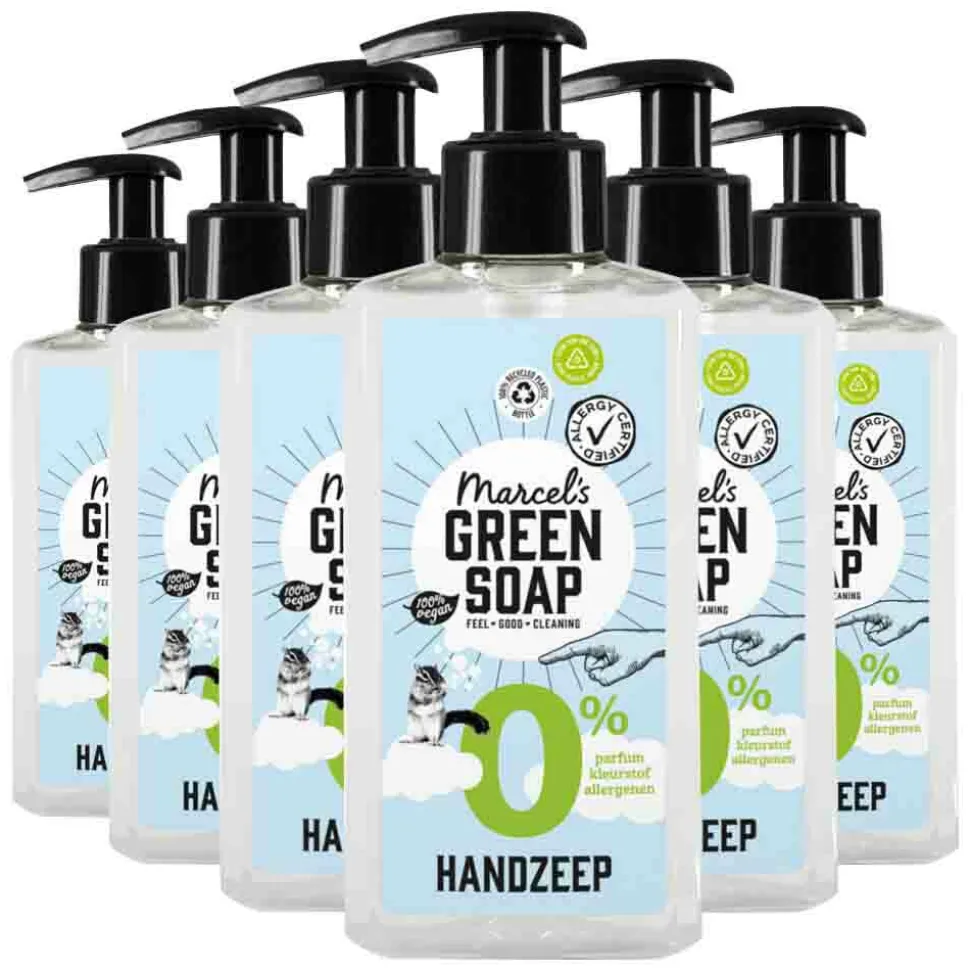 6x Marcel's Green Soap Handzeep 0% 250 ml