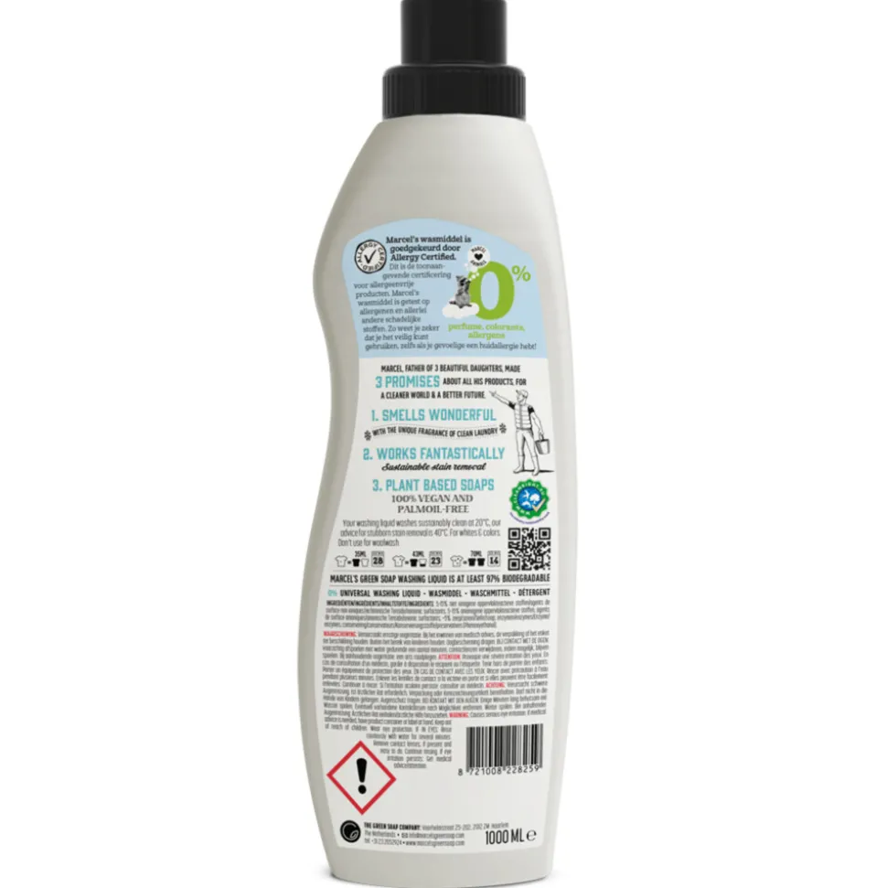 6x Marcel's Green Soap Wasmiddel Universeel 0% 1 liter