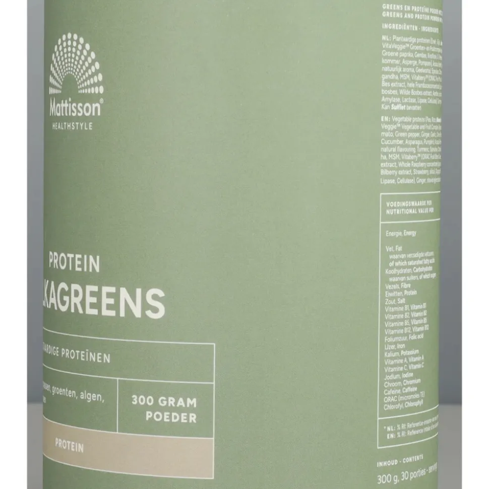6x Mattisson Alkagreens Protien Powder 300 gr