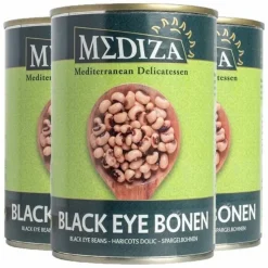 3x Mediza Black Eye Bonen 400 gr