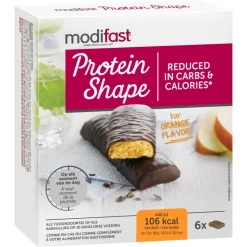 6x Modifast Protein Shape Reep Pure Chocolade & Sinaasappel 6 x 31 gr
