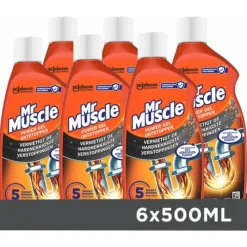 6x Mr. Muscle Power Gel Ontstopper 500 ml