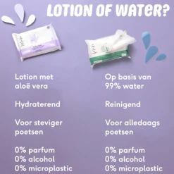 5x Naif Baby & Kids Lotion Billendoekjes Plasticvrij 8x54 = 432 stuks