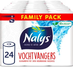 4x Nalys Keukenpapier in 80% Recycled Folie 6 stuks