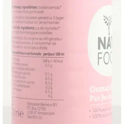3x Natufood Bosbes Oersap Eko 330 ml