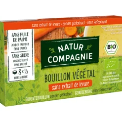 12x Natur Compagnie Groentebouillon Glutenvrij Bio 8 stuks