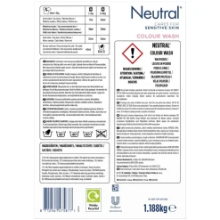 4x Neutral Waspoeder Kleur 18 Wasbeurten 1,187 kg