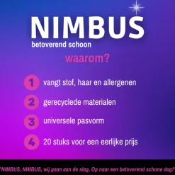 6x NIMBUS Magic Vloerdoekjes Navulling XXL 20 stuks