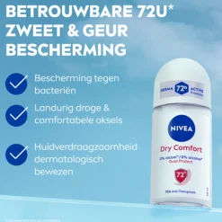 6x NIVEA Deodorant Roller Dry Comfort 50 ml