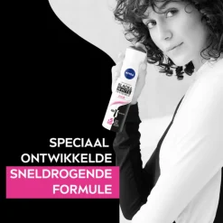 6x NIVEA Deodorant Spray Invisible For Black & White Clear 150 ml