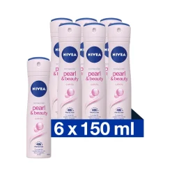 6x NIVEA Deodorant Spray Pearl & Beauty 150 ml