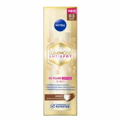 3x NIVEA Luminous630 CC Cream SPF 30 Dark 40 ml