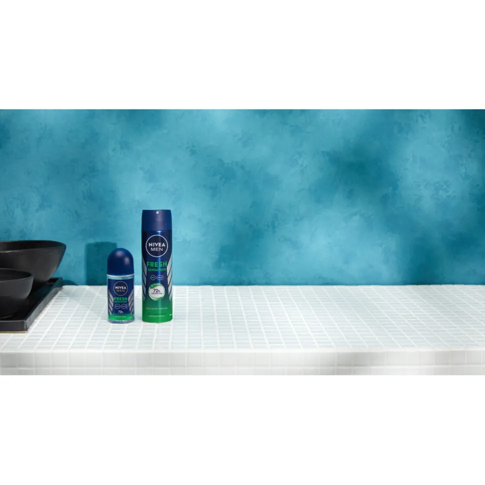 6x NIVEA Men Deodorant Roller Fresh Sensation 50 ml