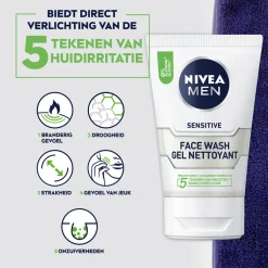 6x NIVEA Men Sensitive Face Wash 100 ml