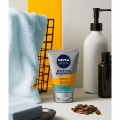 6x NIVEA Men Skin Energy Face Cleansing Gel 100 ml