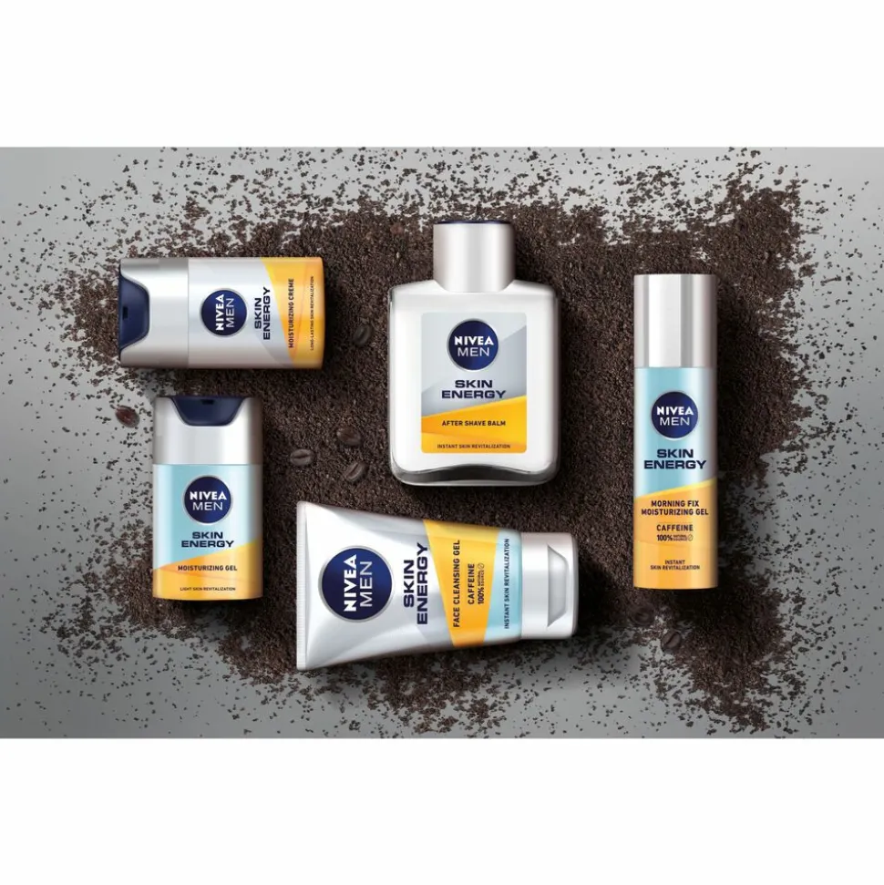 6x NIVEA Men Skin Energy Face Cleansing Gel 100 ml