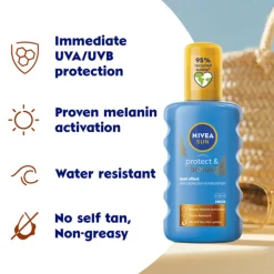 6x NIVEA Sun Protect & Bronze Zonnespray SPF 50 200 ml