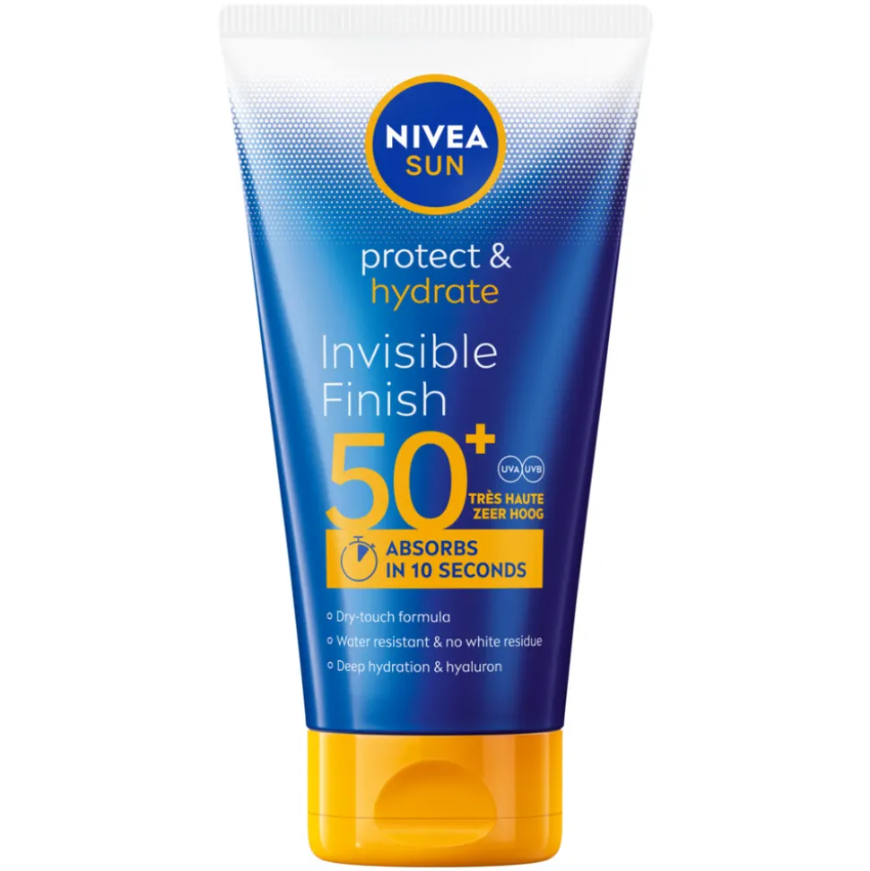 2x NIVEA Sun Protect & Hydrate Zonnecrème Invisible Finish SPF 50+ 150 ml