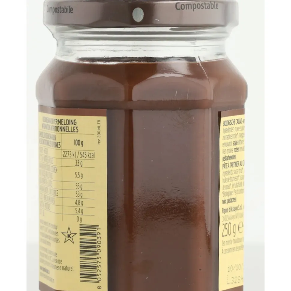 6x Nocciolata Cacao- en Hazelnootpasta Melkvrij 250 gr