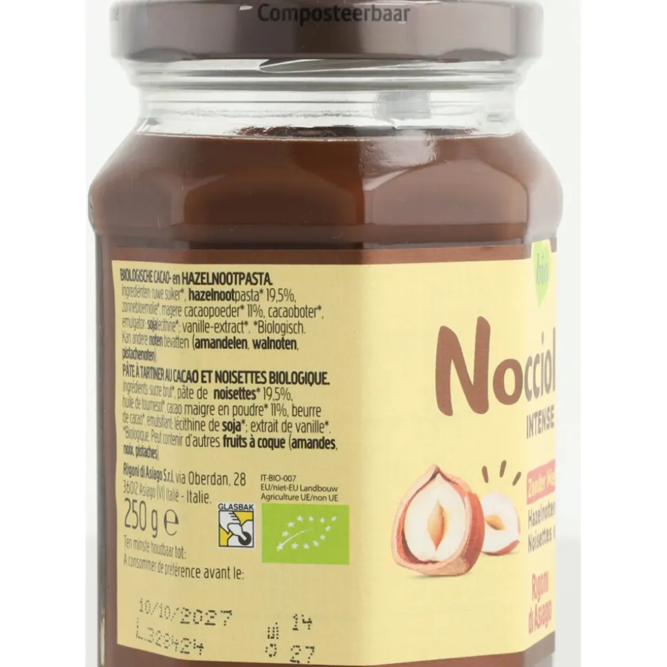 6x Nocciolata Cacao- en Hazelnootpasta Melkvrij 250 gr