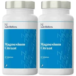 2x Nutribites Magnesium Citraat 60 tabletten