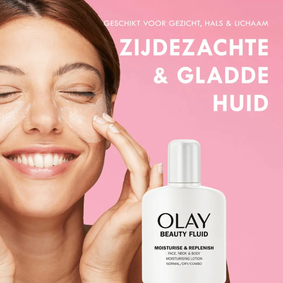 6x Olay Essentials Hydraterende Beauty Fluid Gezichtslotion 100 ml