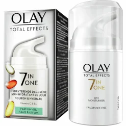 4x Olay Total Effects 7-in-1 Hydraterende Dagcrème Parfumvrij 50 ml