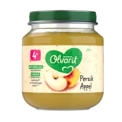 6x Olvarit 1e Fruithapje 4m Perzik Appel 125 gr