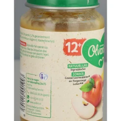 6x Olvarit Fruithapje 12m Appel Perzik Mango 200 gr