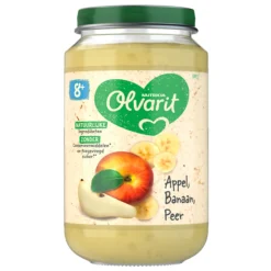 6x Olvarit Fruithapje 8m Appel Banaan Peer 200 gr