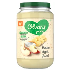 6x Olvarit Fruithapje 6m Banaan Appel Yoghurt 200 gr
