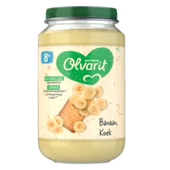 6x Olvarit Fruithapje 8m Banaan Koek 200 gr