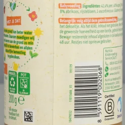 6x Olvarit Fruithapje 6m Peer Appel Abrikoos 200 gr