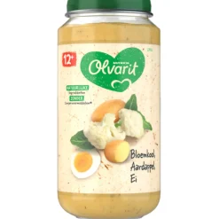 6x Olvarit Maaltijd 12m Bloemkool Aardappel Ei 250 gr