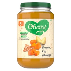 6x Olvarit Maaltijd 6m Pompoen Kip Aardappel 200 gr