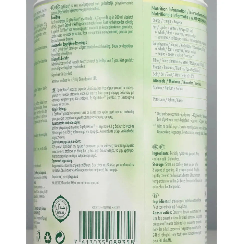 3x OptiFibre Voedingsvezels Supplement Neutraal 250 gr