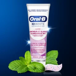 12x Oral-B Tandpasta 3DWhite Advanced Luxe Glamorous White 75 ml